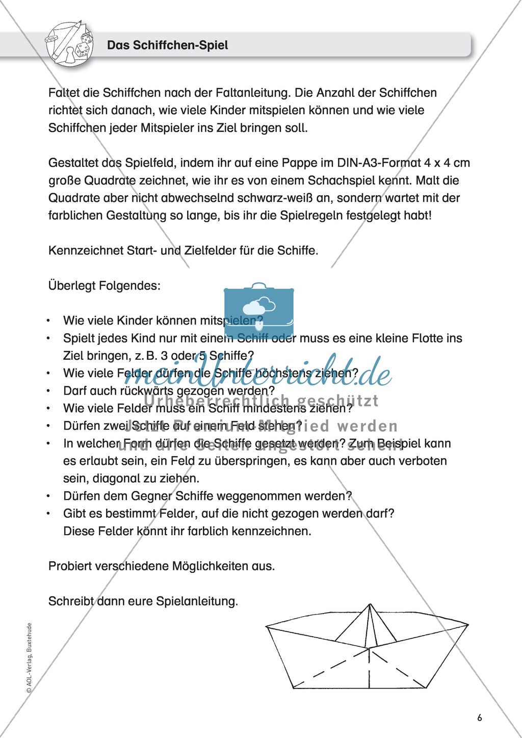 Eine Spielanleitung für das