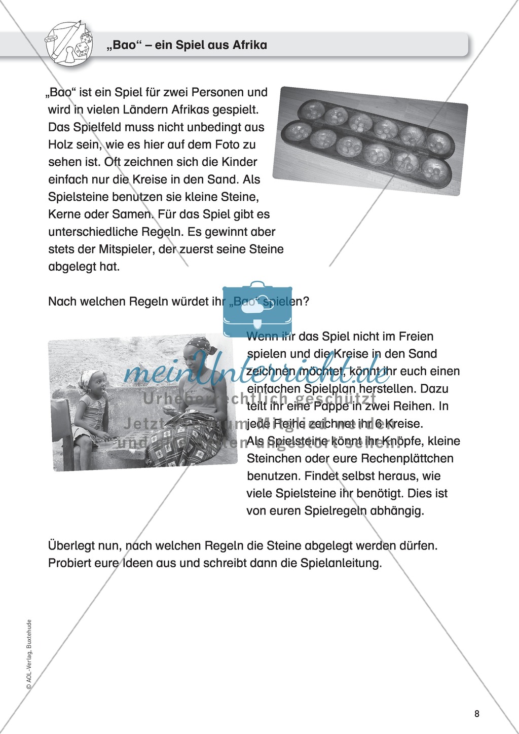 Eine Spielanleitung für das Spiel