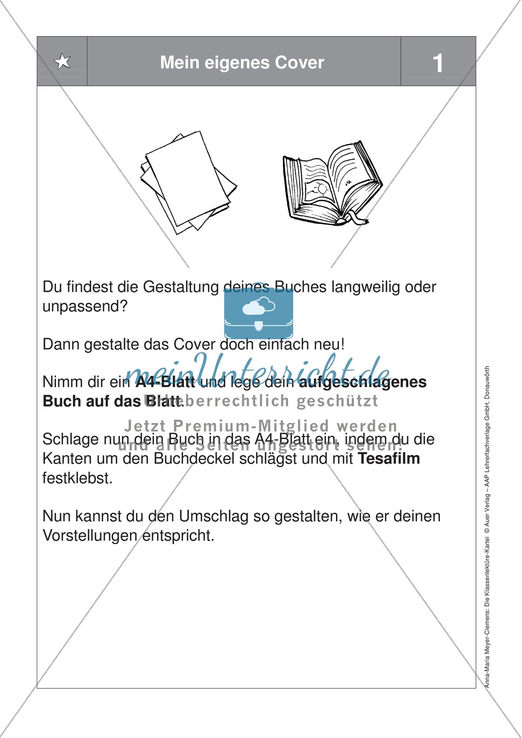 Übungen zur Klassenlektüre: Arbeitskarteikarten zum besseren Verstehen eines Buches + Arbeitsplan und Reflexionsbogen Preview 14