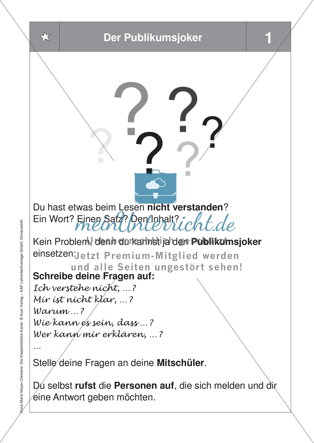 Übungen zur Klassenlektüre: Arbeitskarteikarten zum besseren Verstehen eines Buches + Arbeitsplan und Reflexionsbogen Preview 15