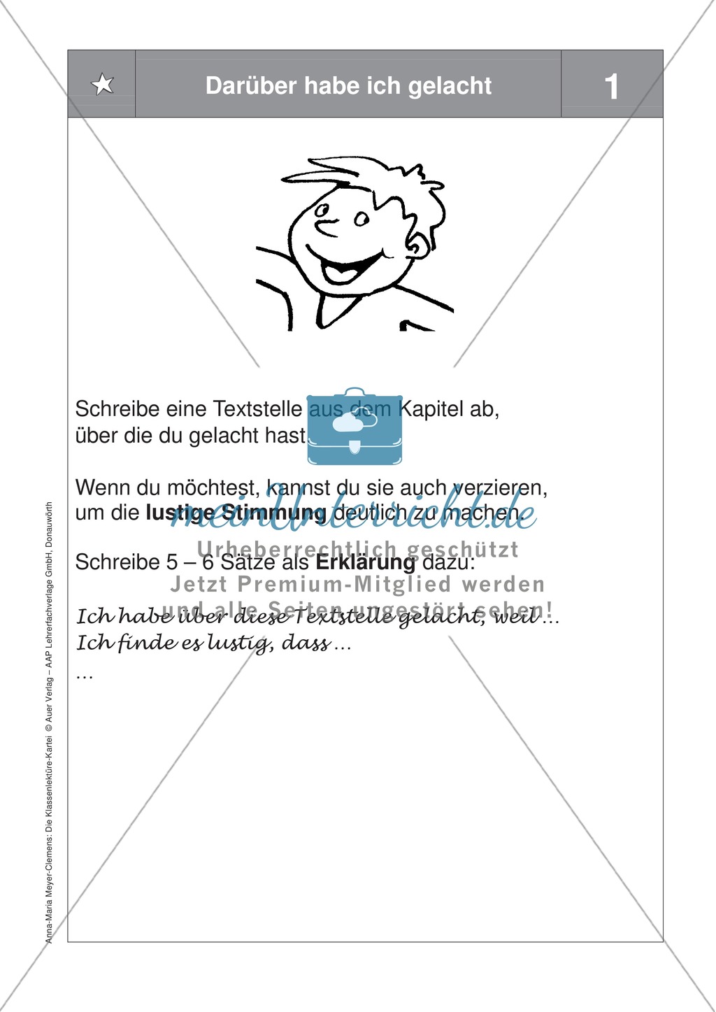 Übungen zur Klassenlektüre: Arbeitskarteikarten zum besseren Verstehen eines Buches + Arbeitsplan und Reflexionsbogen Preview 17