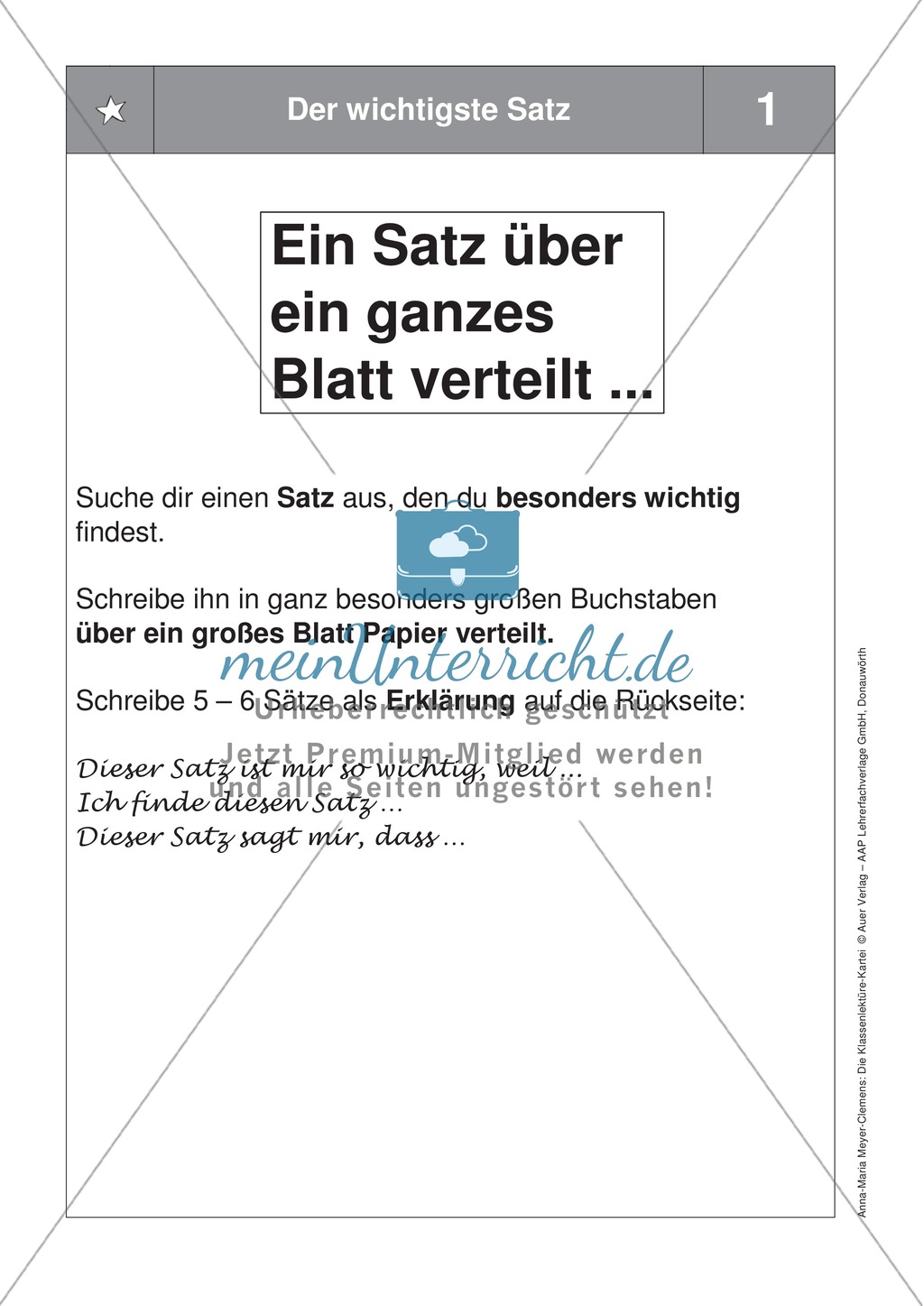 Übungen zur Klassenlektüre: Arbeitskarteikarten zum besseren Verstehen eines Buches + Arbeitsplan und Reflexionsbogen Preview 4