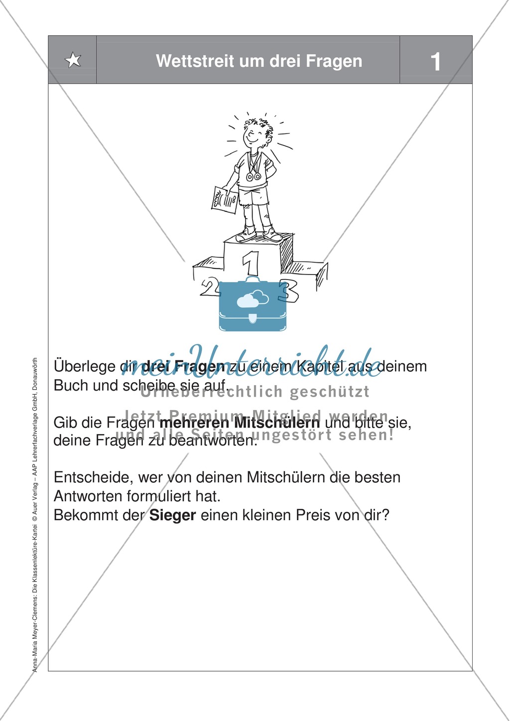 Übungen zur Klassenlektüre: Arbeitskarteikarten zum besseren Verstehen eines Buches + Arbeitsplan und Reflexionsbogen Preview 7