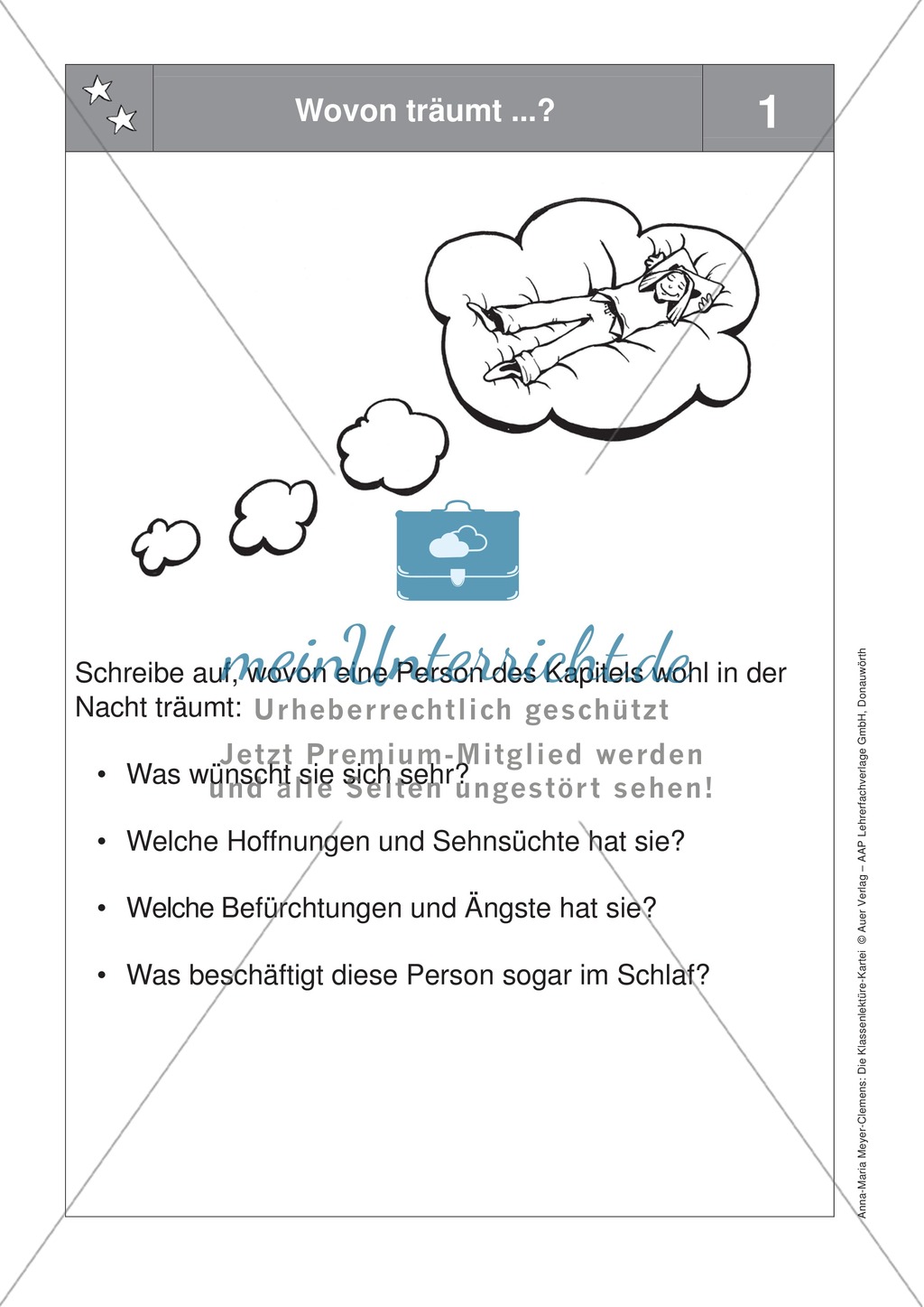 Eine Lektüre lesen: Aufgaben zur Personencharakteristik + Reflektionsbogen Preview 2