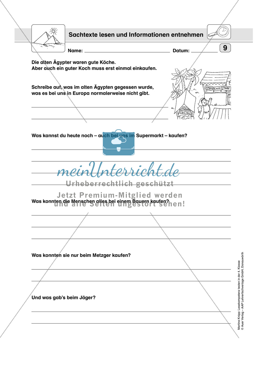 Lesekompetenz testen: Sachtexte erschließen und Informationen entnehmen. Lesekompetenzstufe 4. Preview 4