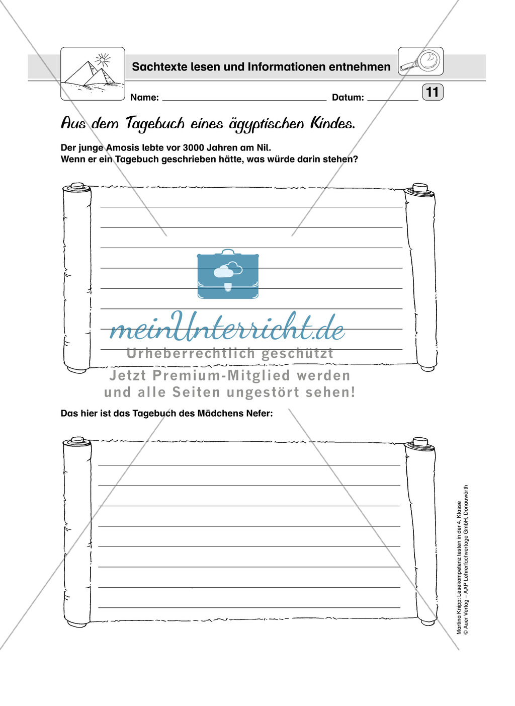 Lesekompetenz testen: Sachtexte erschließen und Informationen entnehmen. Lesekompetenzstufe 4. Preview 6