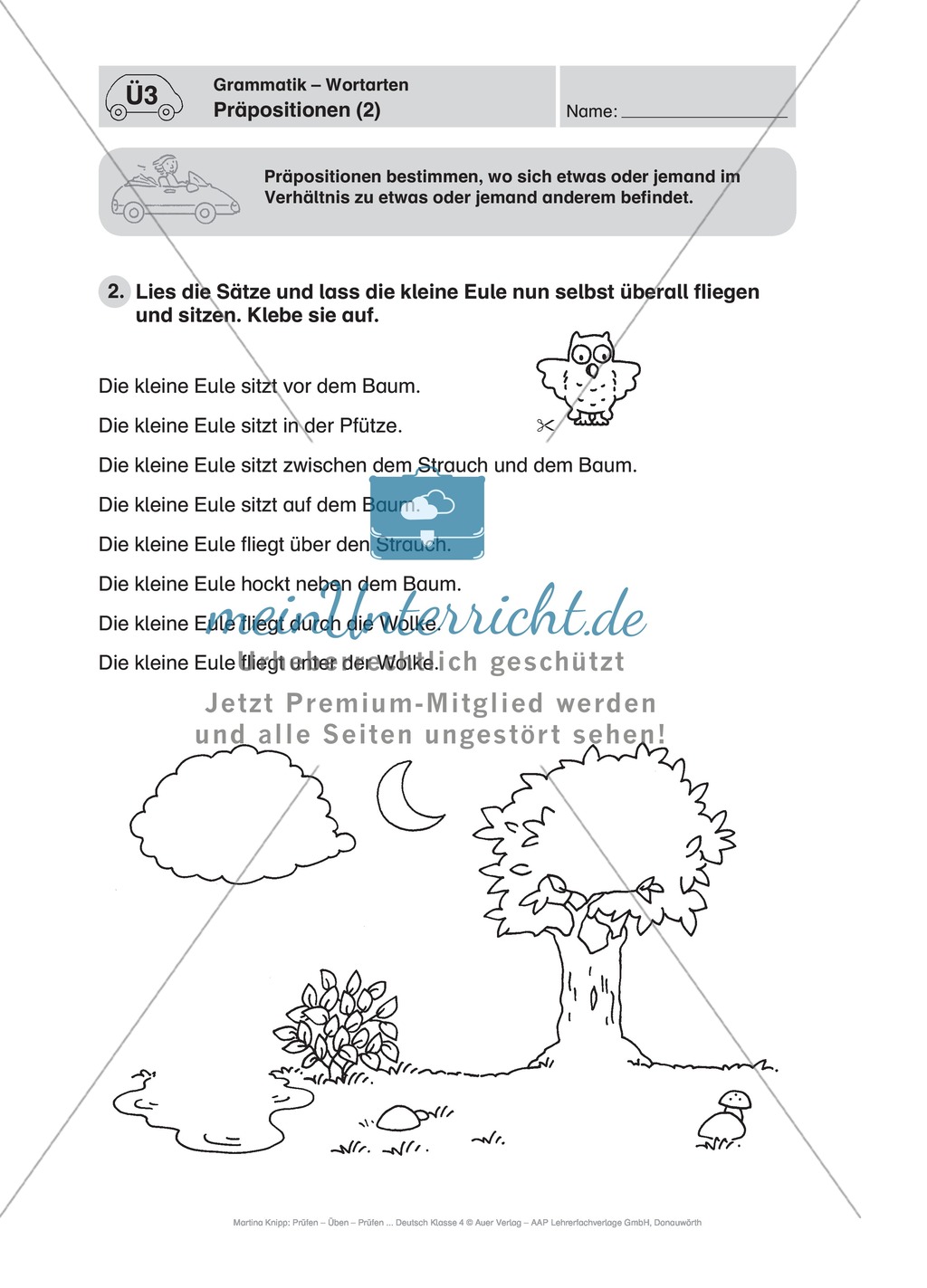 Grammatik-Wortarten: Lokale Präpositionen richtig verwenden Preview 2