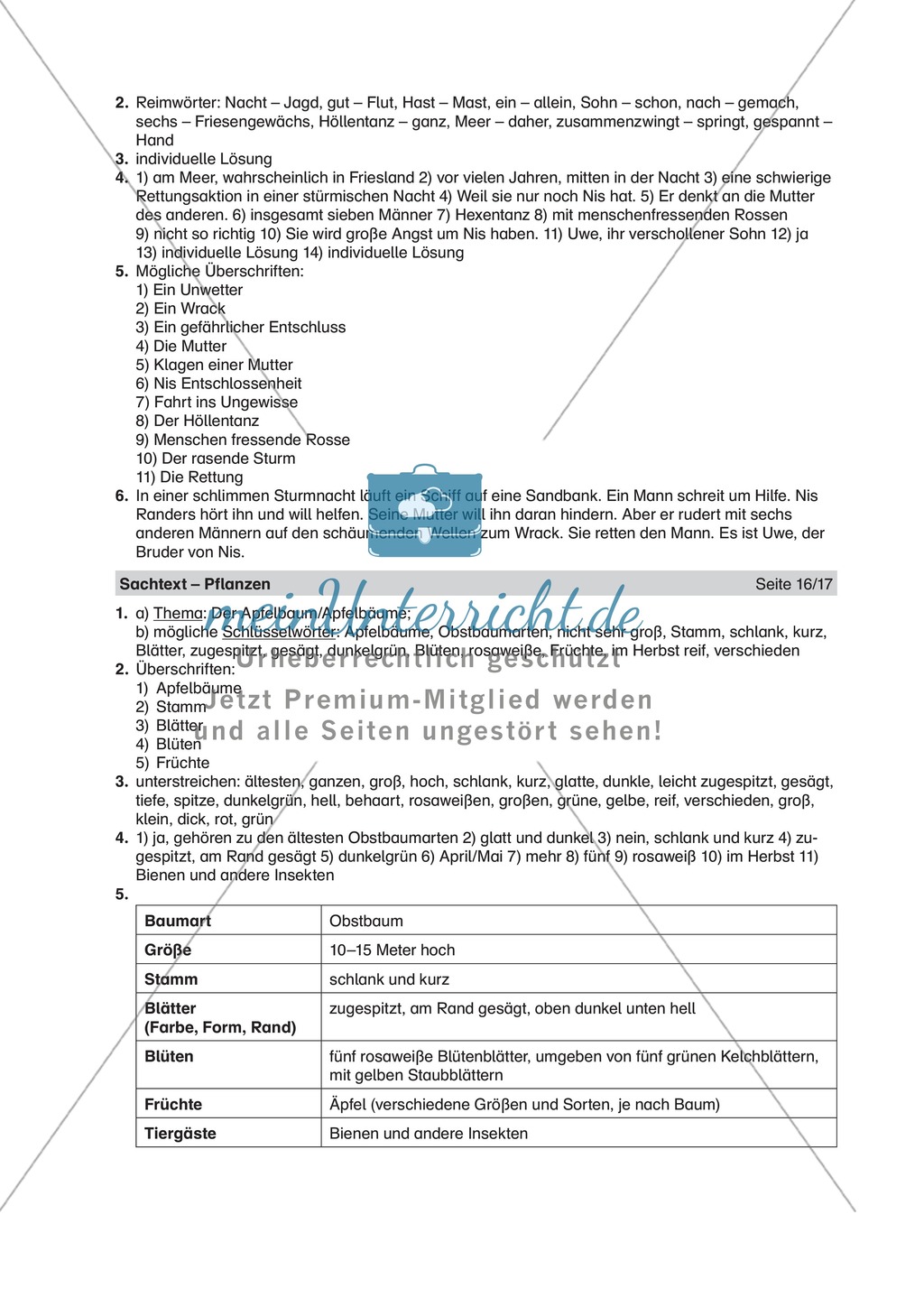 Informierende Texte lesen und verstehen: Sachtext über Pflanzen erschließen Preview 3