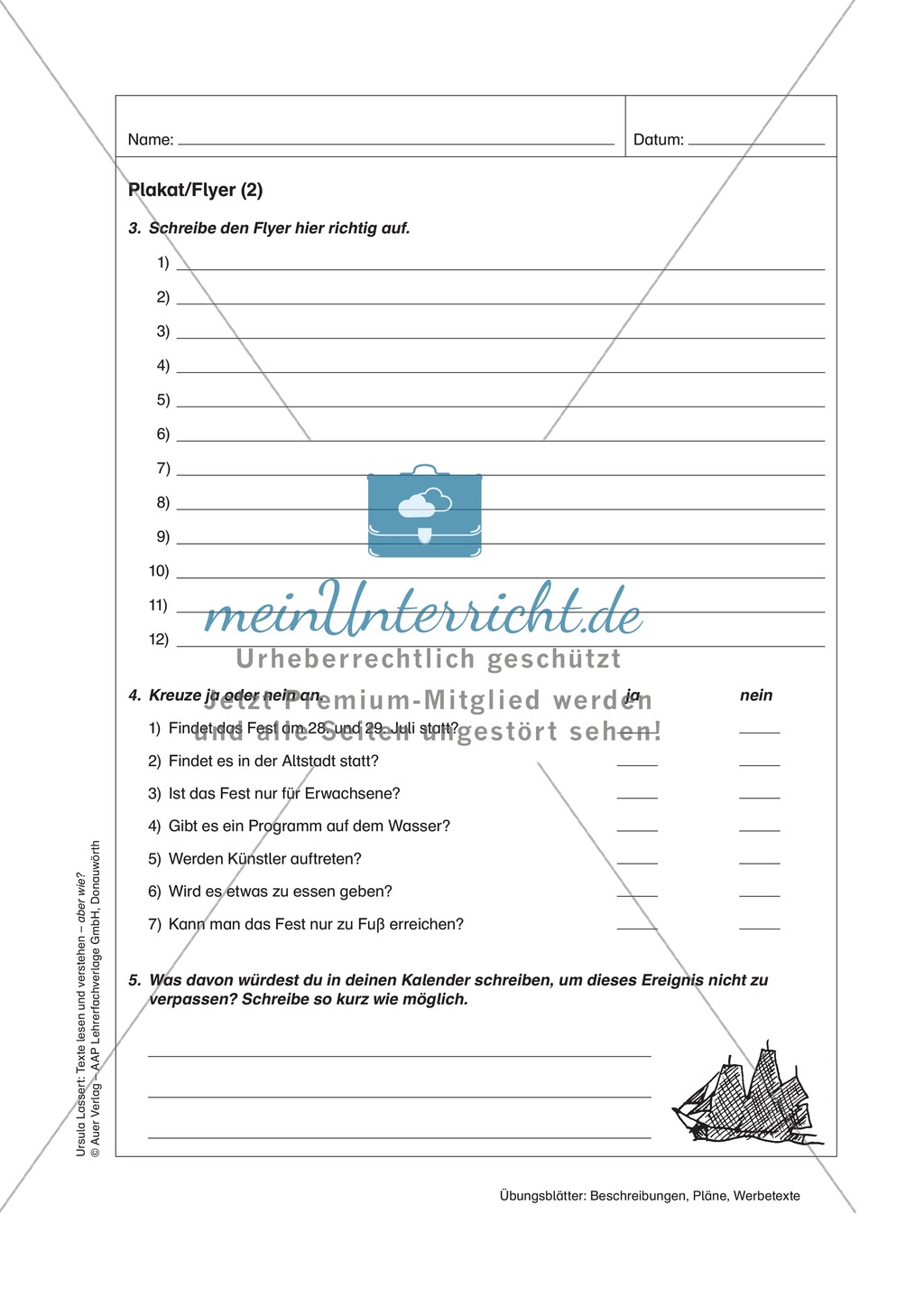 Texte lesen und verstehen: Werbetexte Preview 2