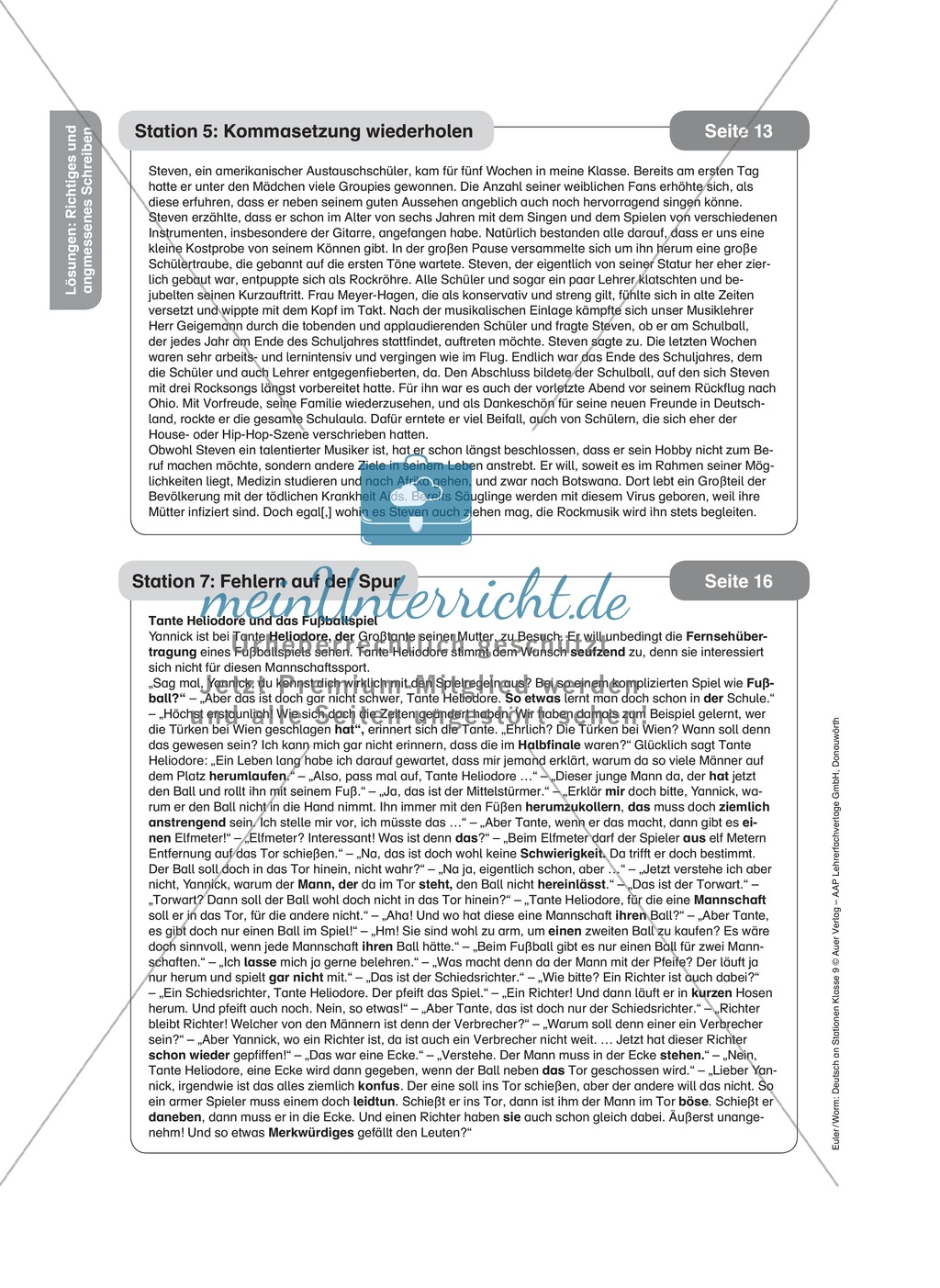 Stationenlernen zum richtigen und angemessenen Schreiben Preview 15