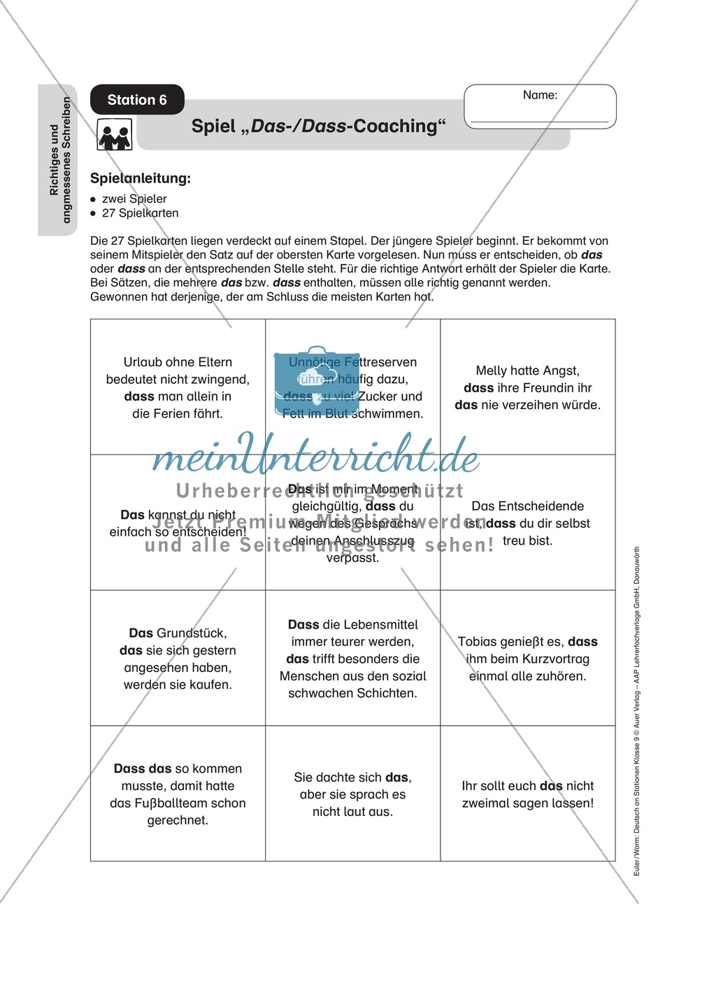 Stationenlernen zum richtigen und angemessenen Schreiben Preview 8