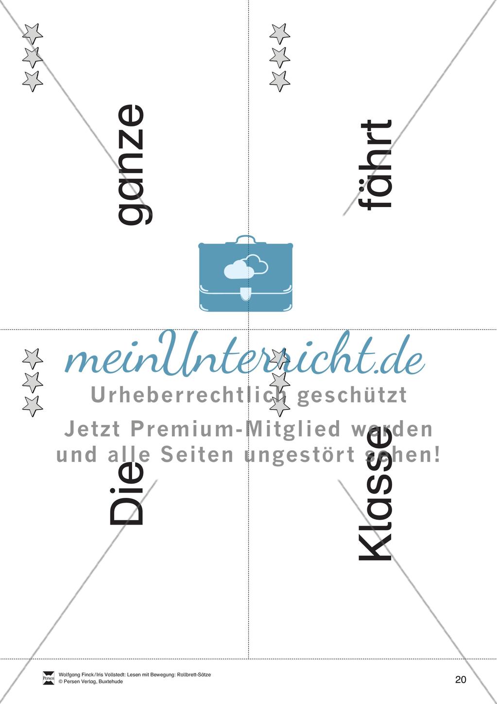 Wortkarten für Rollbrett-Sätze (Lese-Bewegungsziel) Preview 19