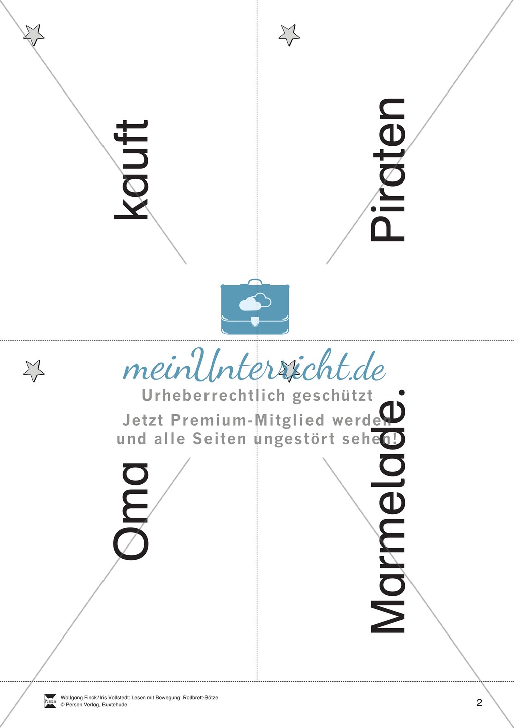 Wortkarten für Rollbrett-Sätze (Lese-Bewegungsziel) Preview 1