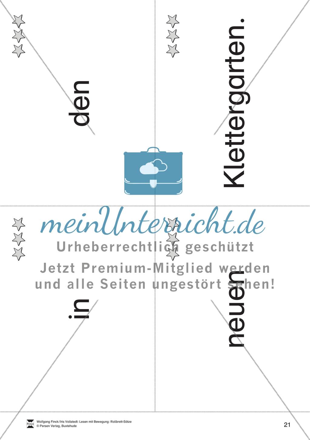 Wortkarten für Rollbrett-Sätze (Lese-Bewegungsziel) Preview 20