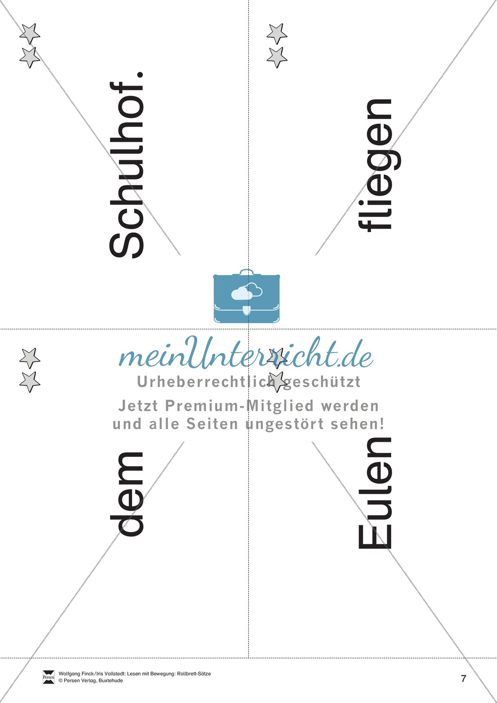 Wortkarten für Rollbrett-Sätze (Lese-Bewegungsziel) Preview 6