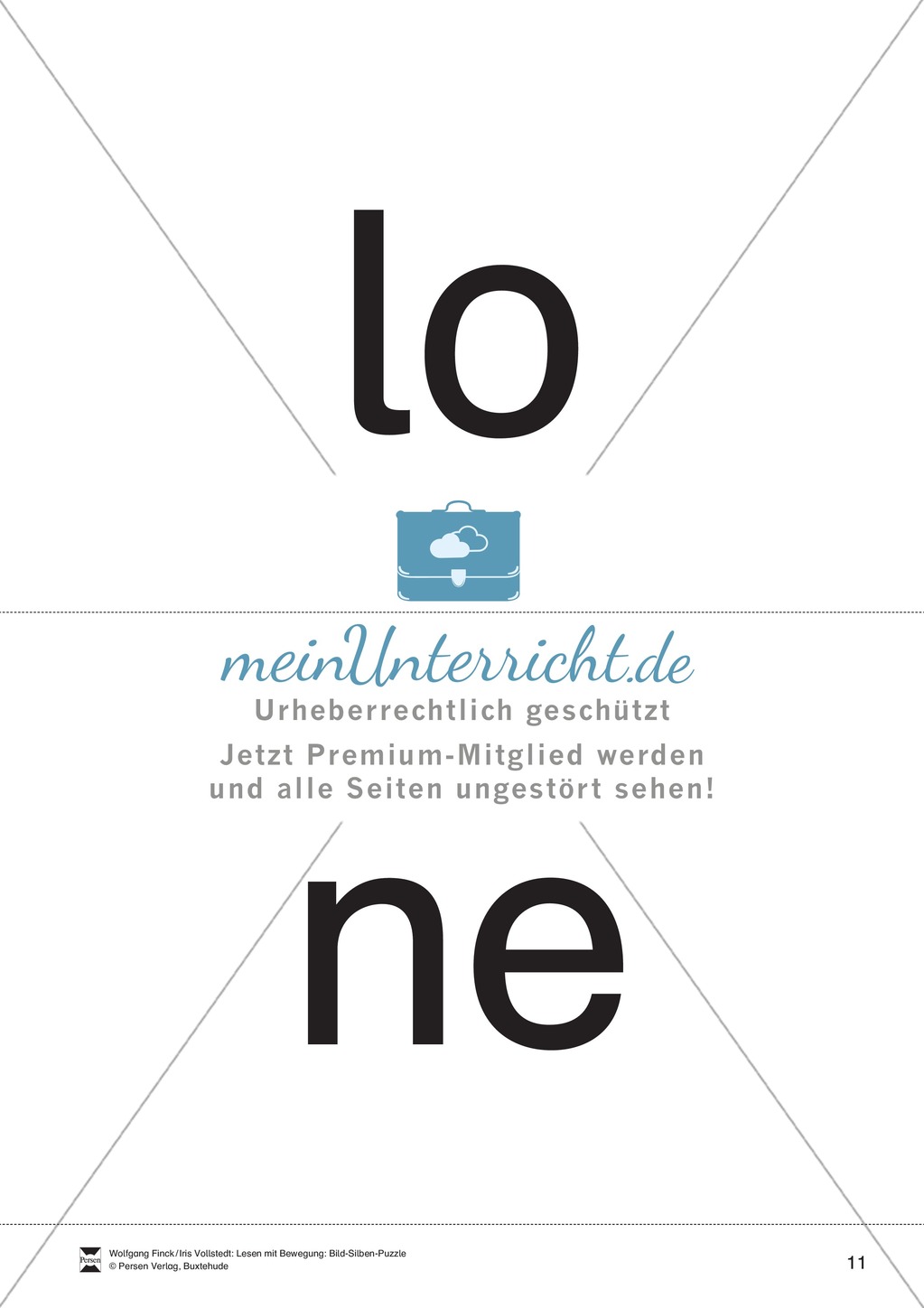 Lesen mit Bewegung: Silbensynthese Preview 11