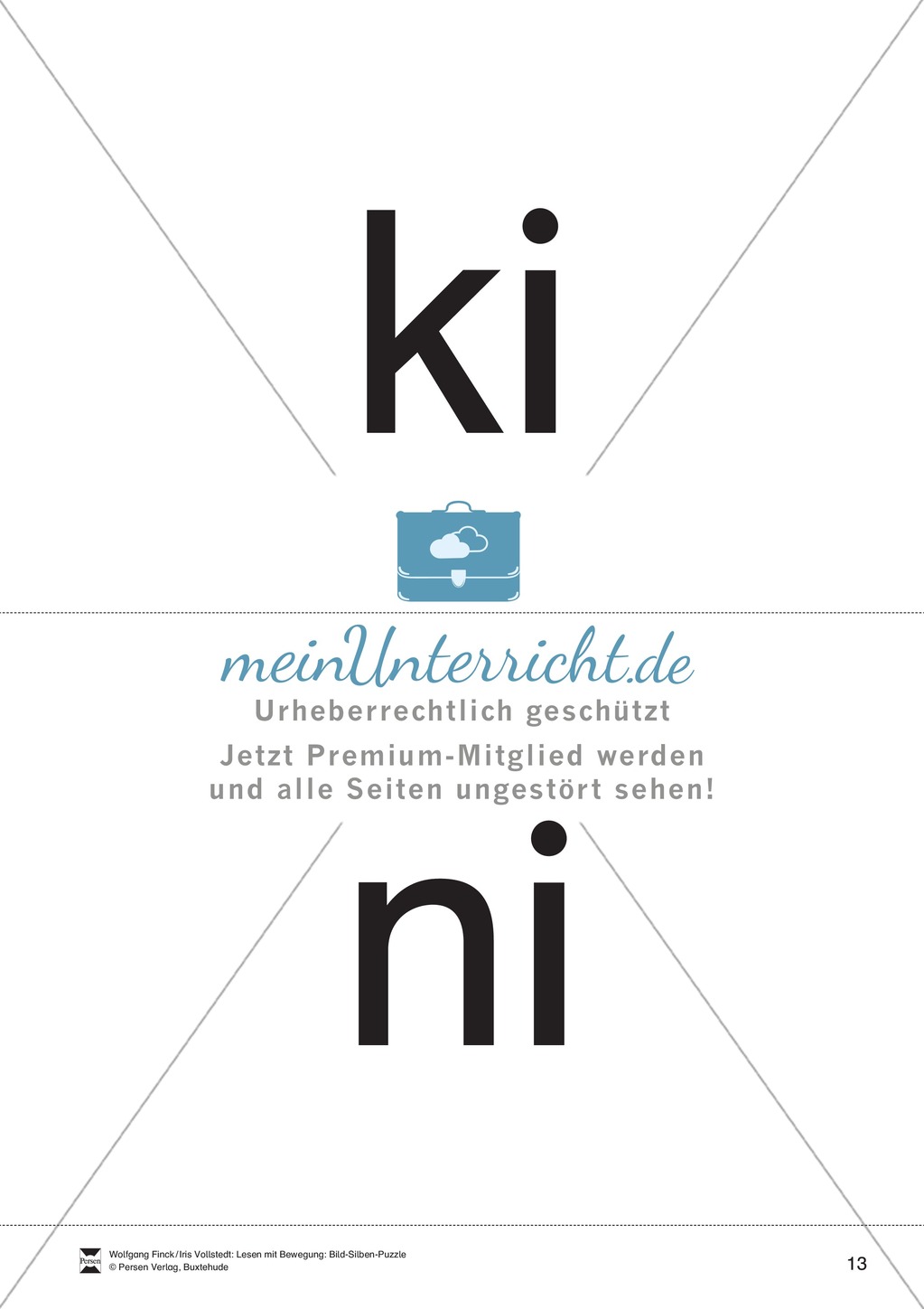 Lesen mit Bewegung: Silbensynthese Preview 13