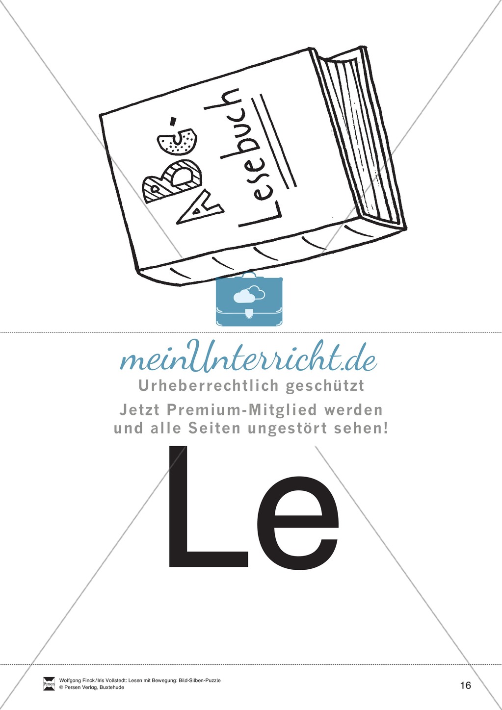 Lesen mit Bewegung: Silbensynthese Preview 16
