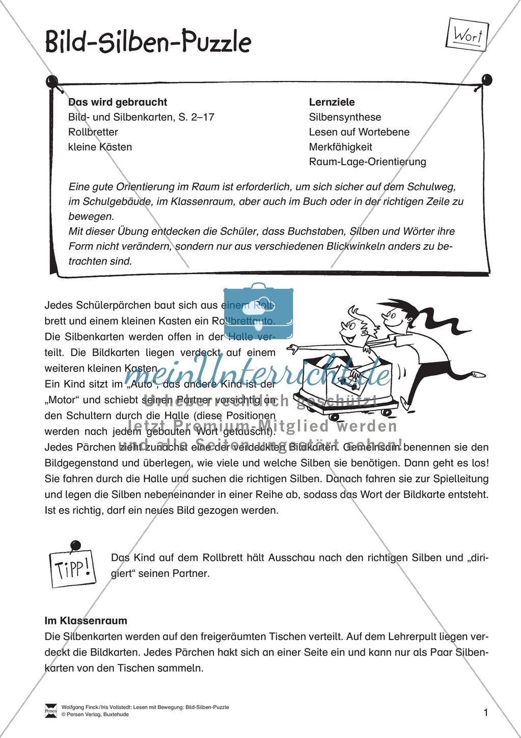 Lesen mit Bewegung: Silbensynthese Preview 1