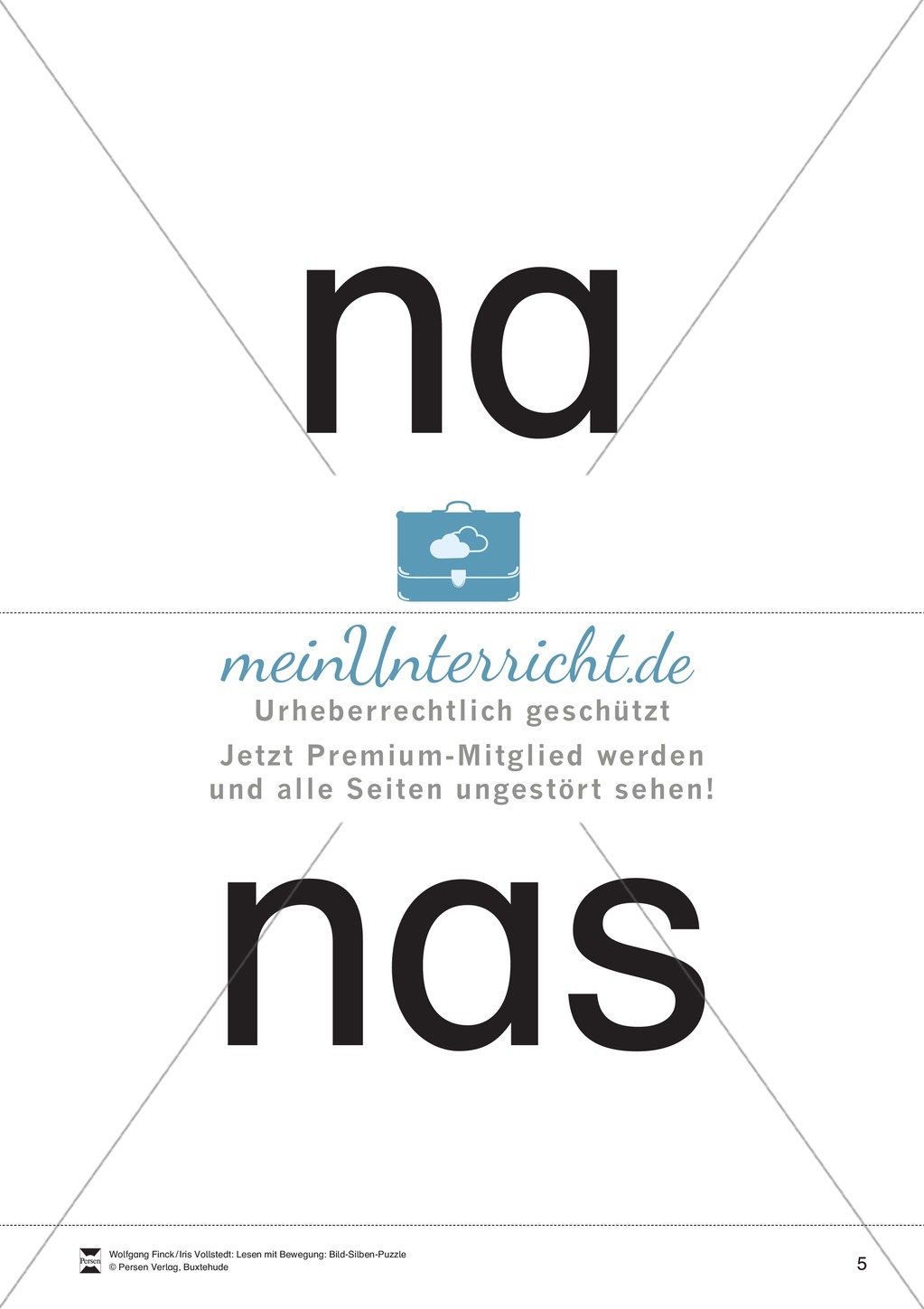 Lesen mit Bewegung: Silbensynthese Preview 5