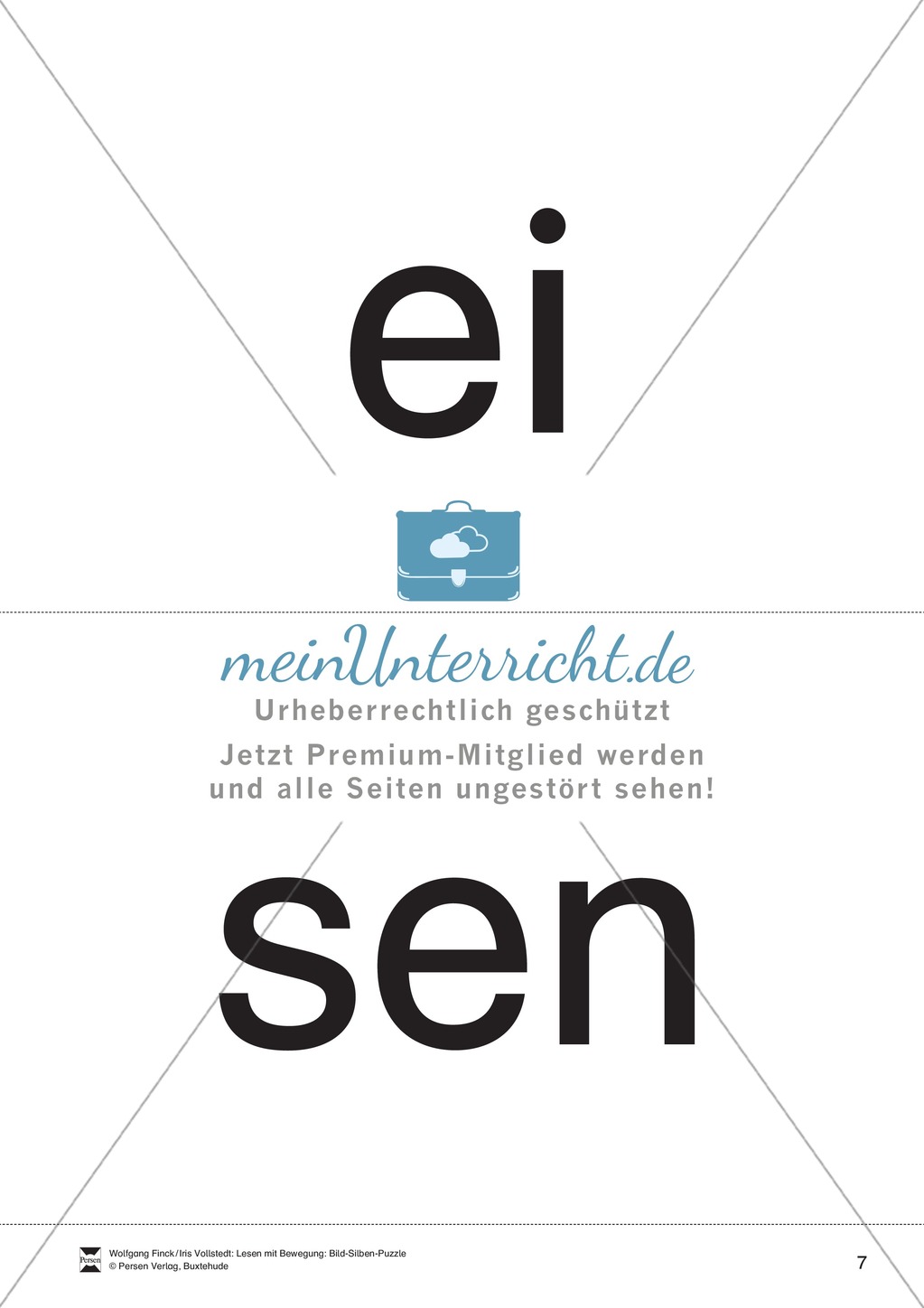 Lesen mit Bewegung: Silbensynthese Preview 7