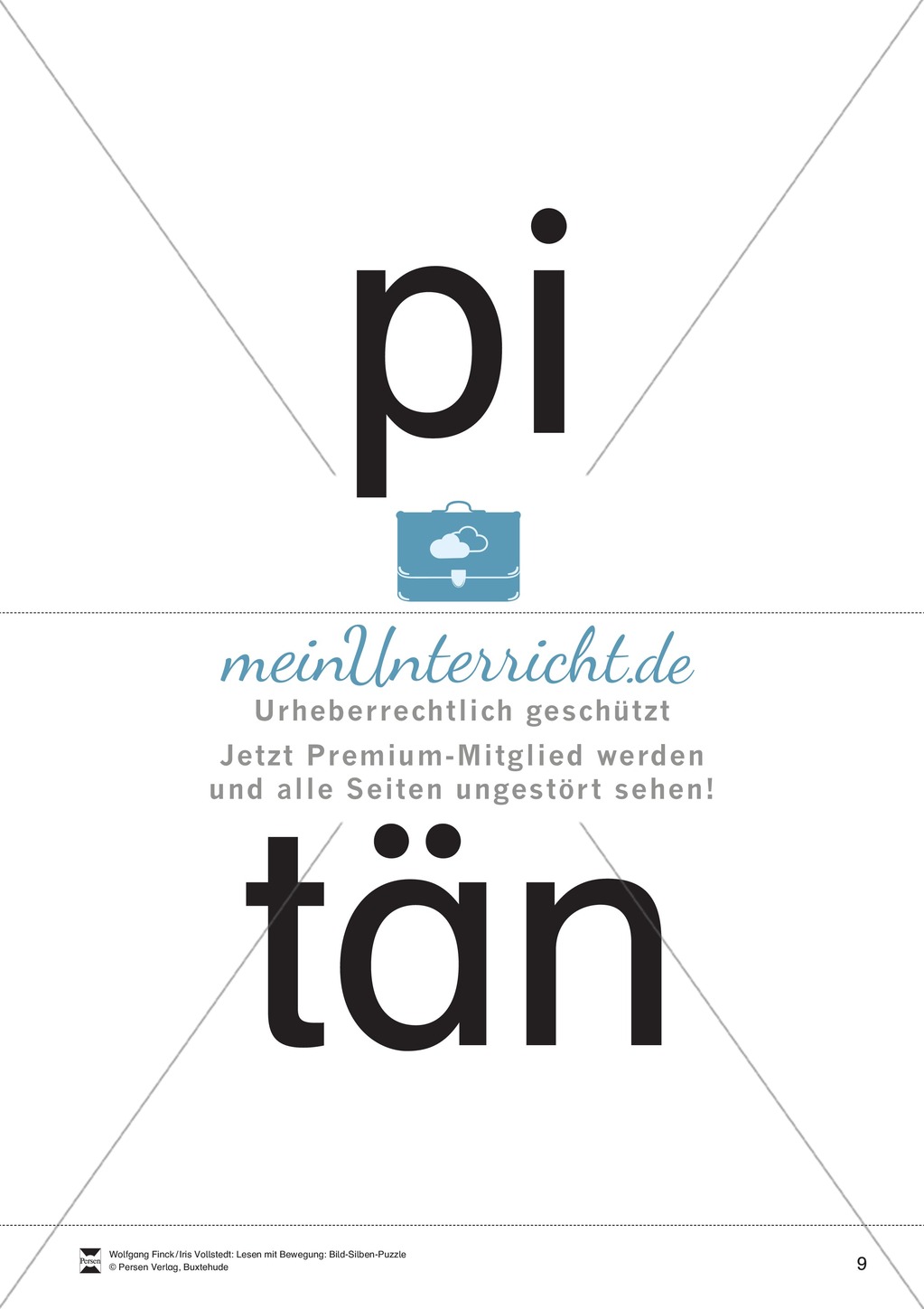 Lesen mit Bewegung: Silbensynthese Preview 9