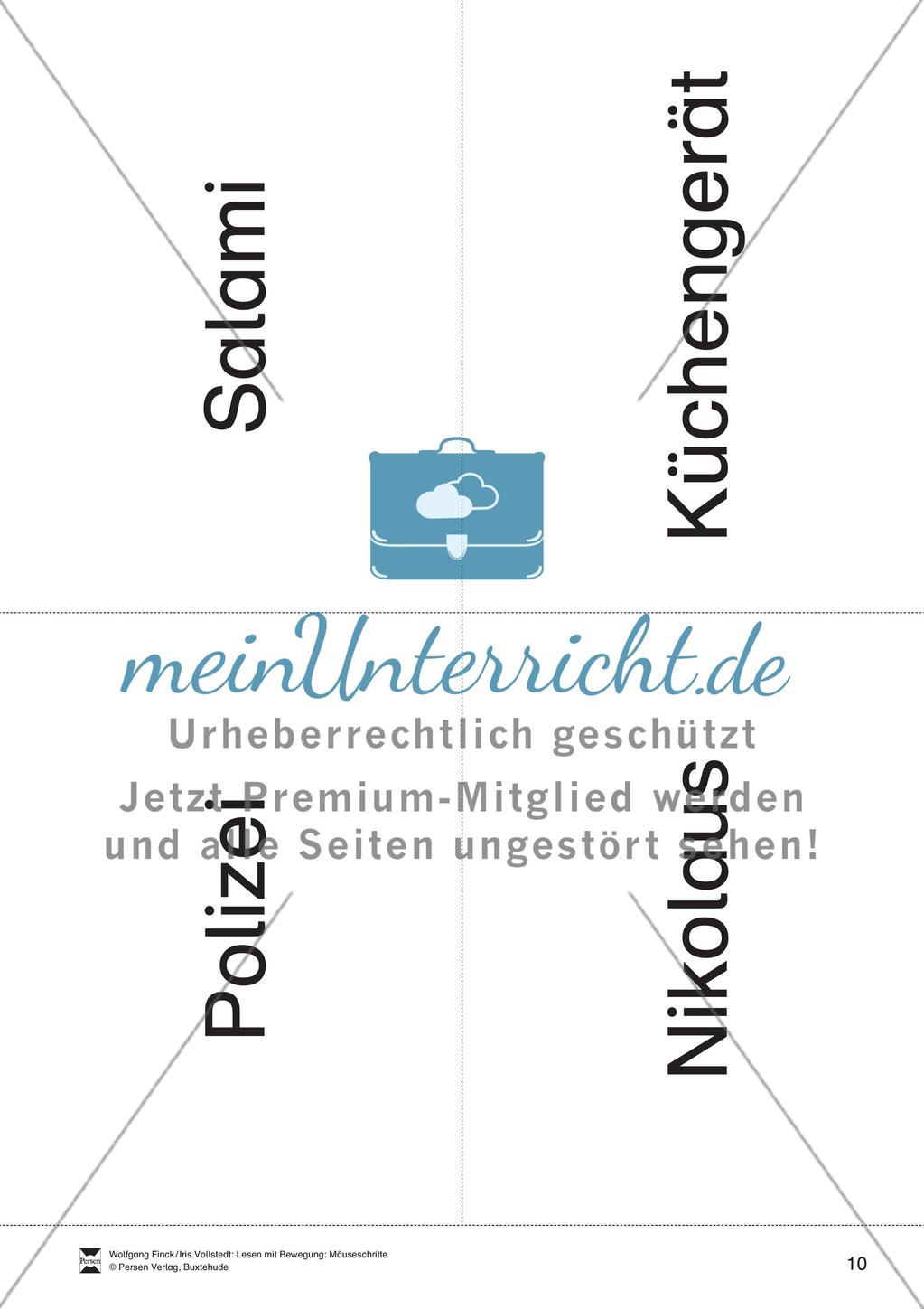 Lesen mit Bewegung: Lesen auf Wortebene + Gleichgewichtsschulung Preview 10