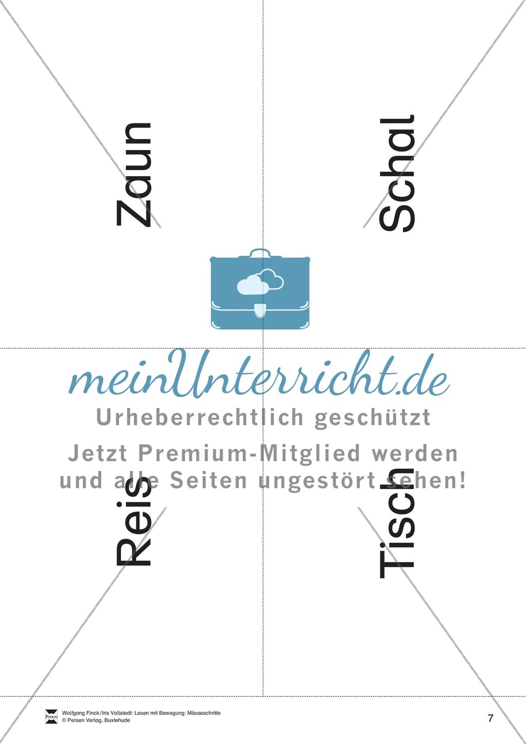 Lesen mit Bewegung: Lesen auf Wortebene + Gleichgewichtsschulung Preview 7