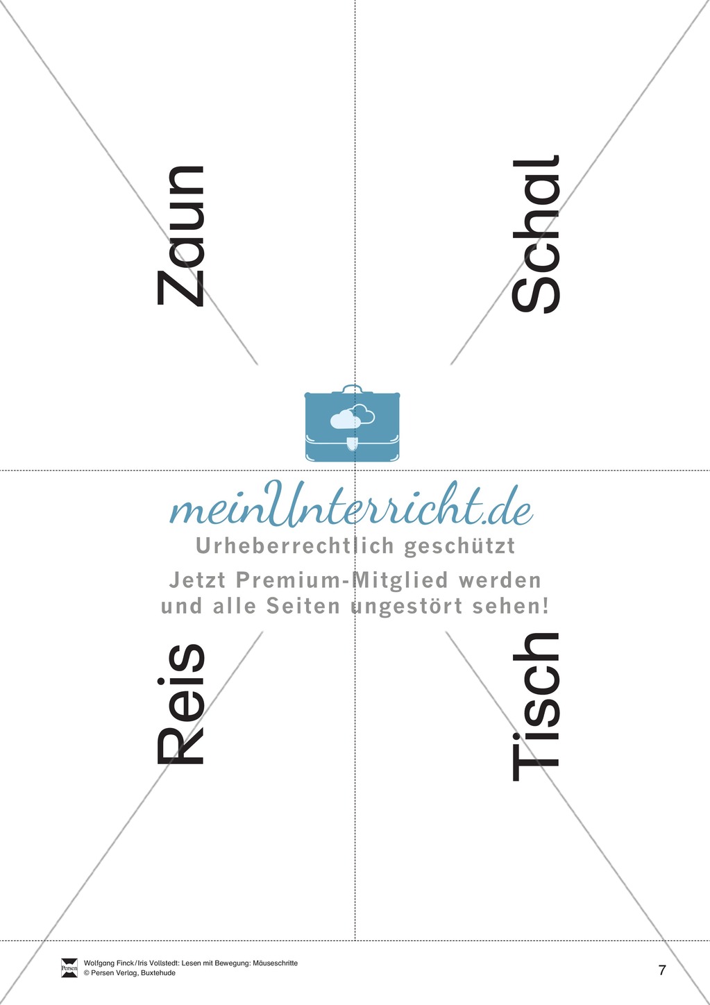 Lesen mit Bewegung: Lesen auf Wortebene + Gleichgewichtsschulung Preview 7