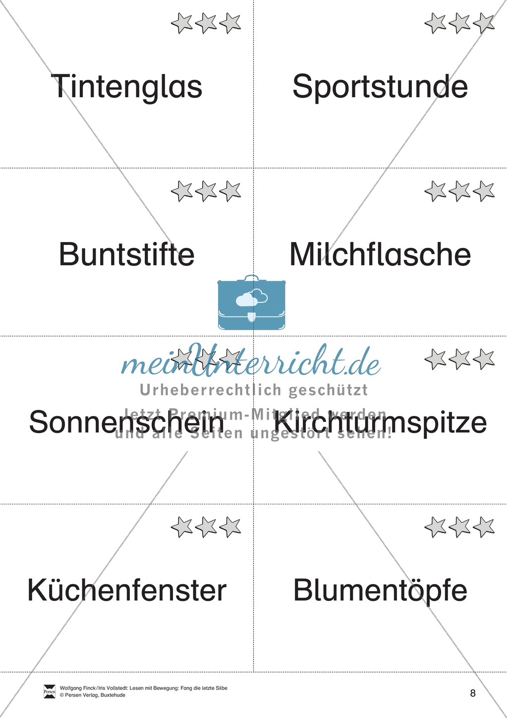 Lesen mit Bewegung: Silben - Ballspiel Preview 8