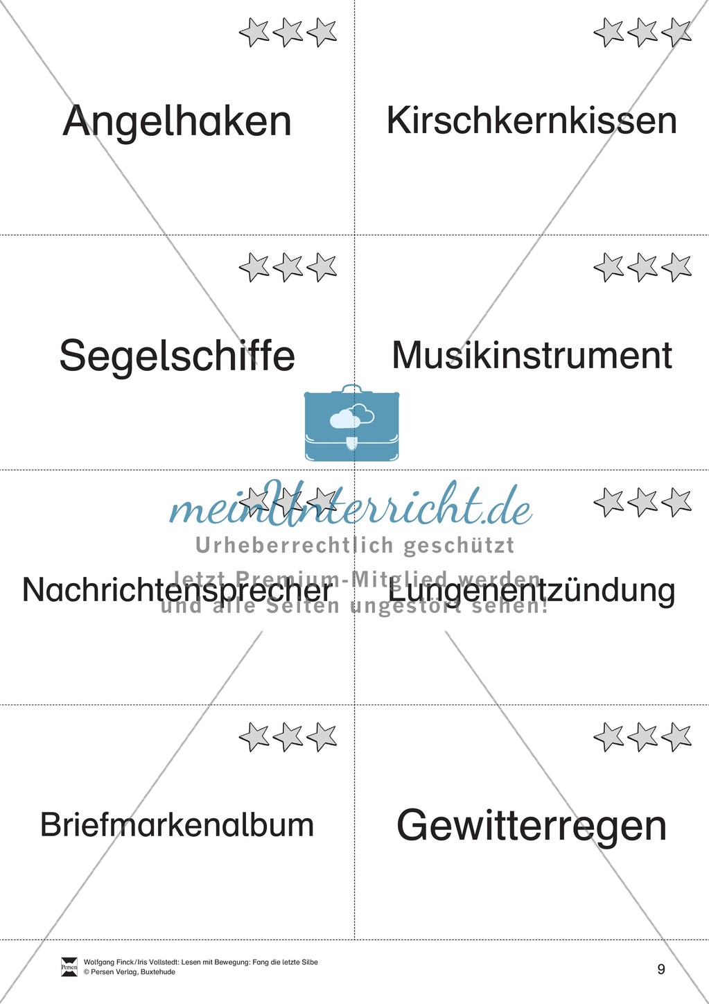 Lesen mit Bewegung: Silben - Ballspiel Preview 9