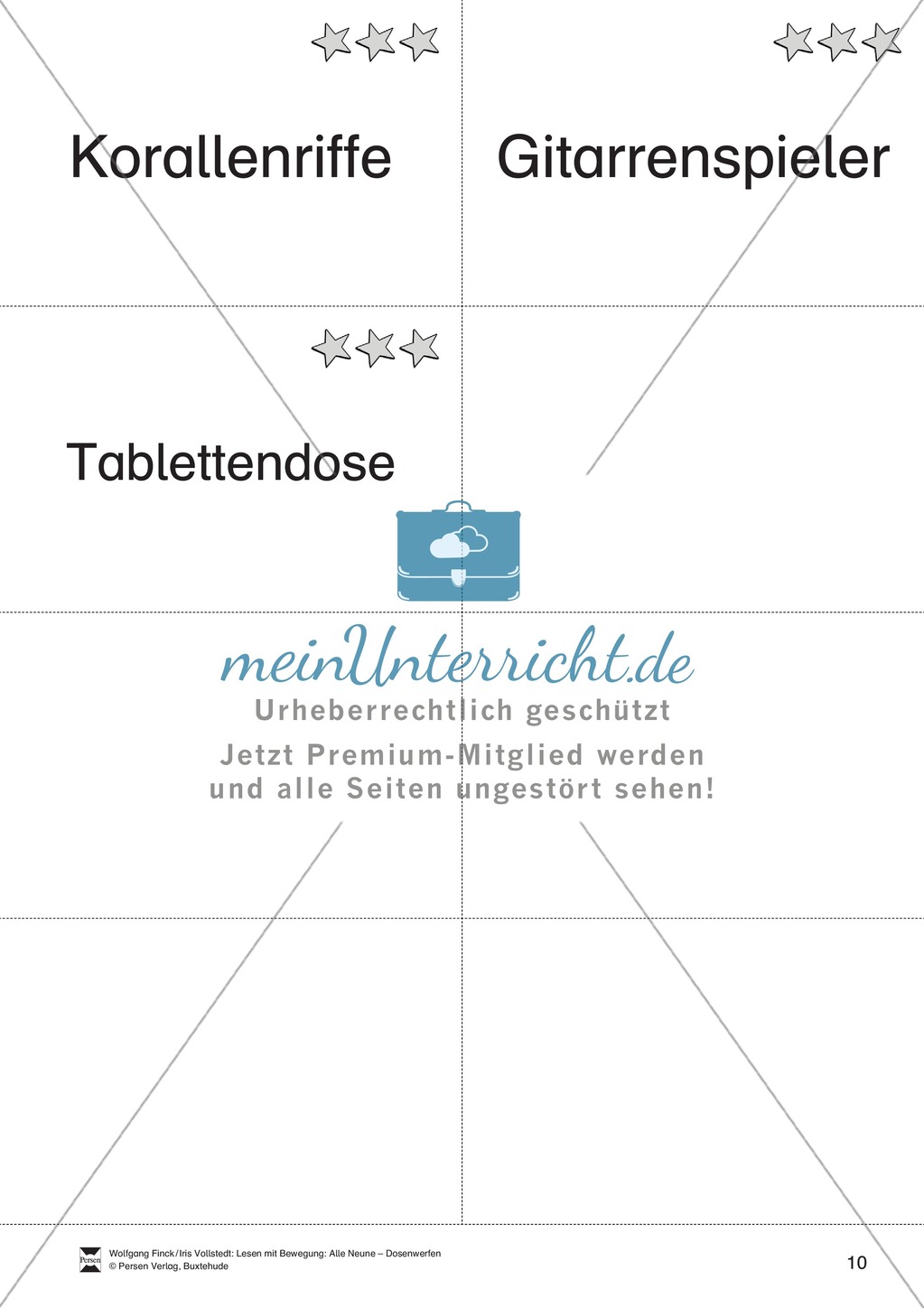 Lesen mit Bewegung: Wortdurchgliederung - Lesen auf Wortebene Preview 10