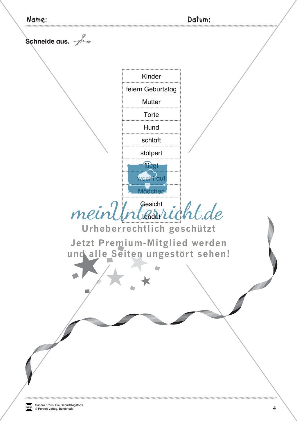 Sehen und Beschreiben - Bildergeschichten zum Thema