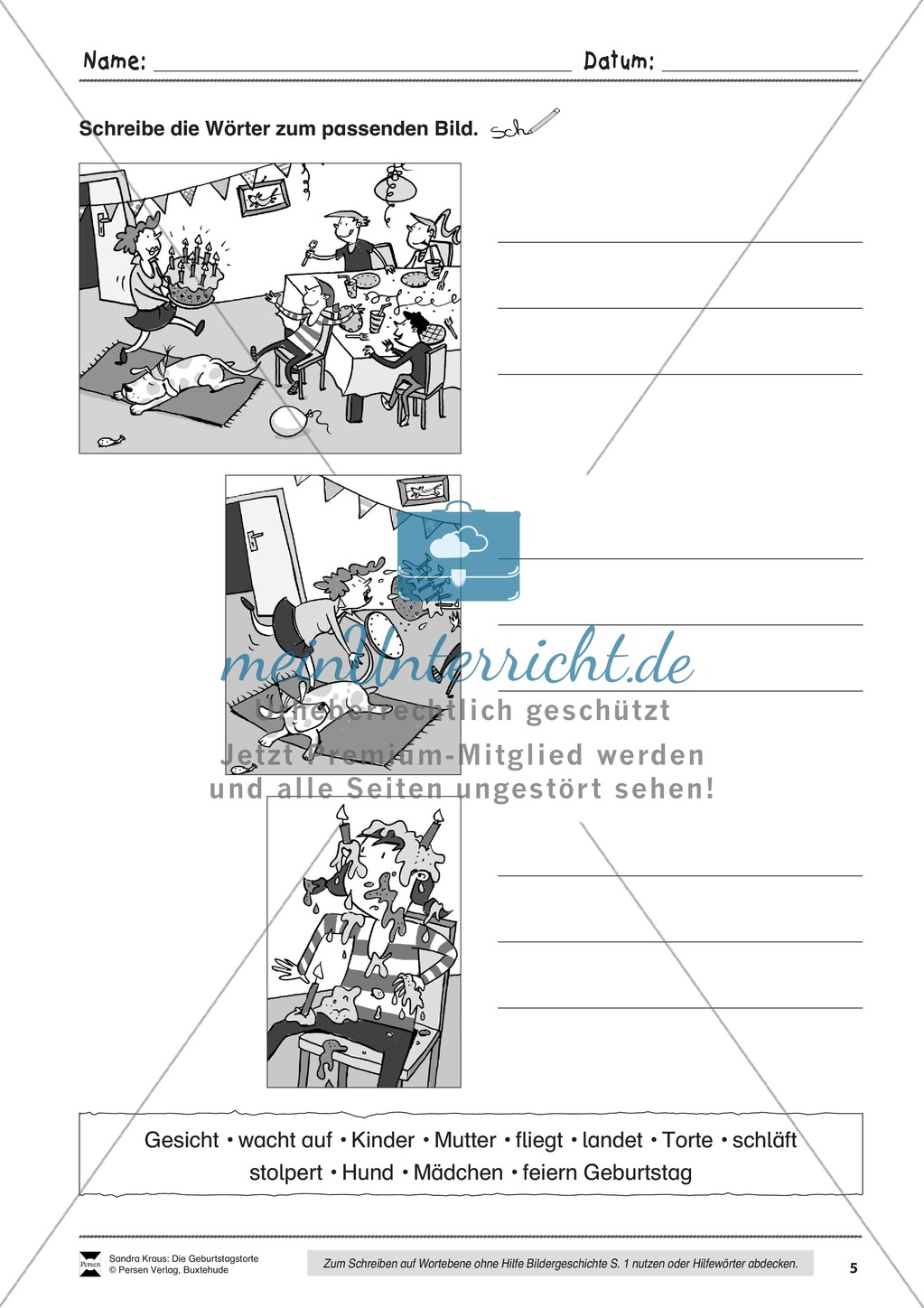Sehen und Beschreiben - Bildergeschichten zum Thema
