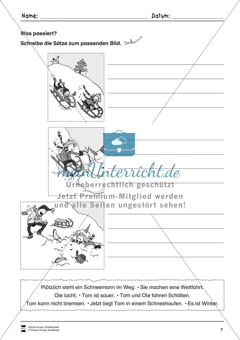 Sehen und Beschreiben - Bildergeschichten zum Thema
