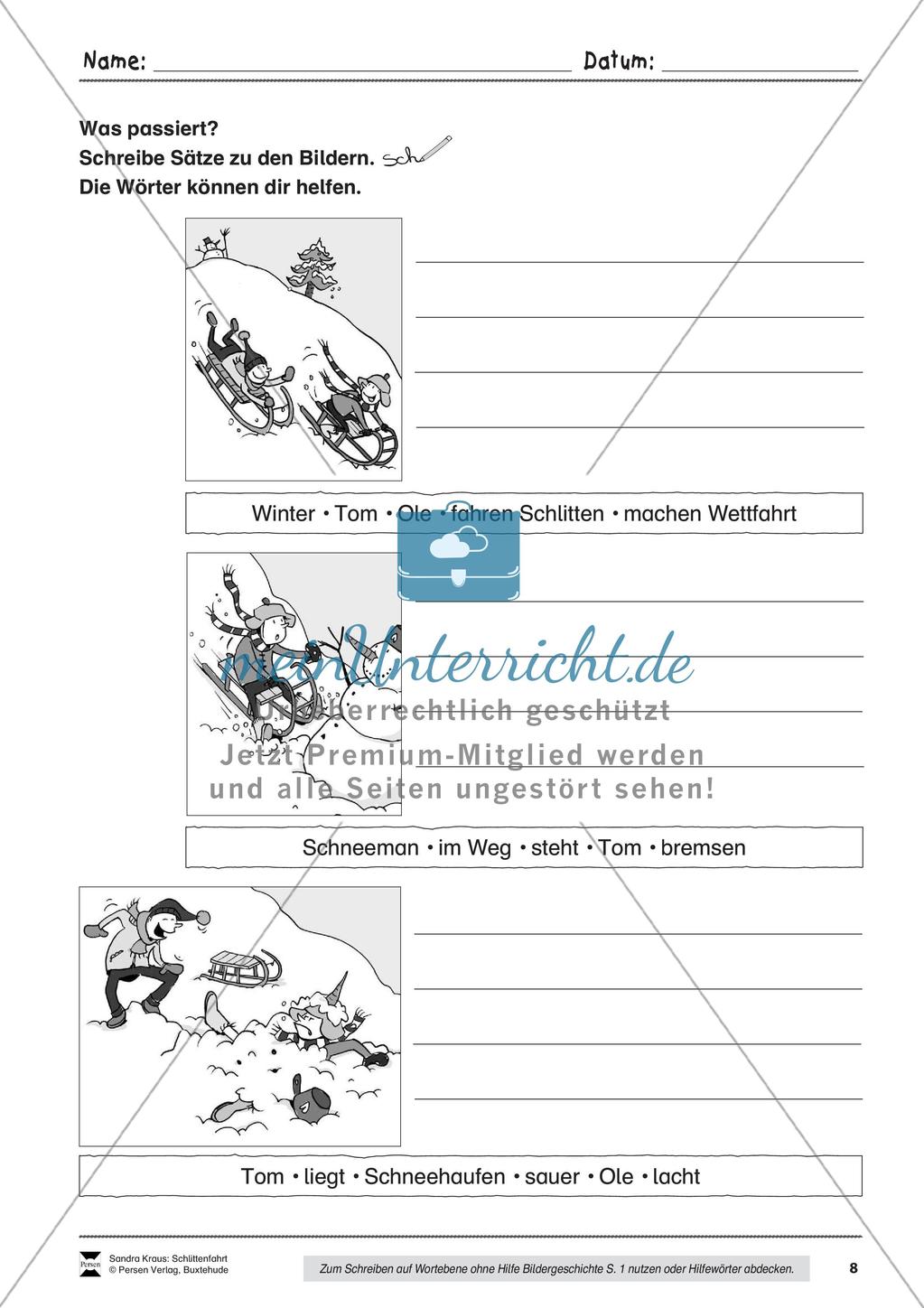Sehen und Beschreiben - Bildergeschichten zum Thema