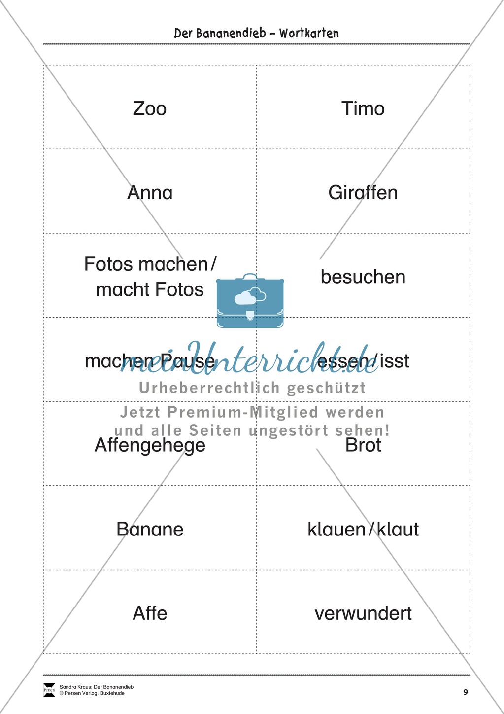 Bildergeschichte: Der Bananendieb - Wortschatz + Schreibkompetenz Preview 9