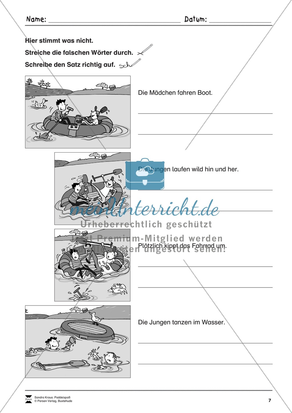 Sehen und Beschreiben - Bildergeschichten zum Thema