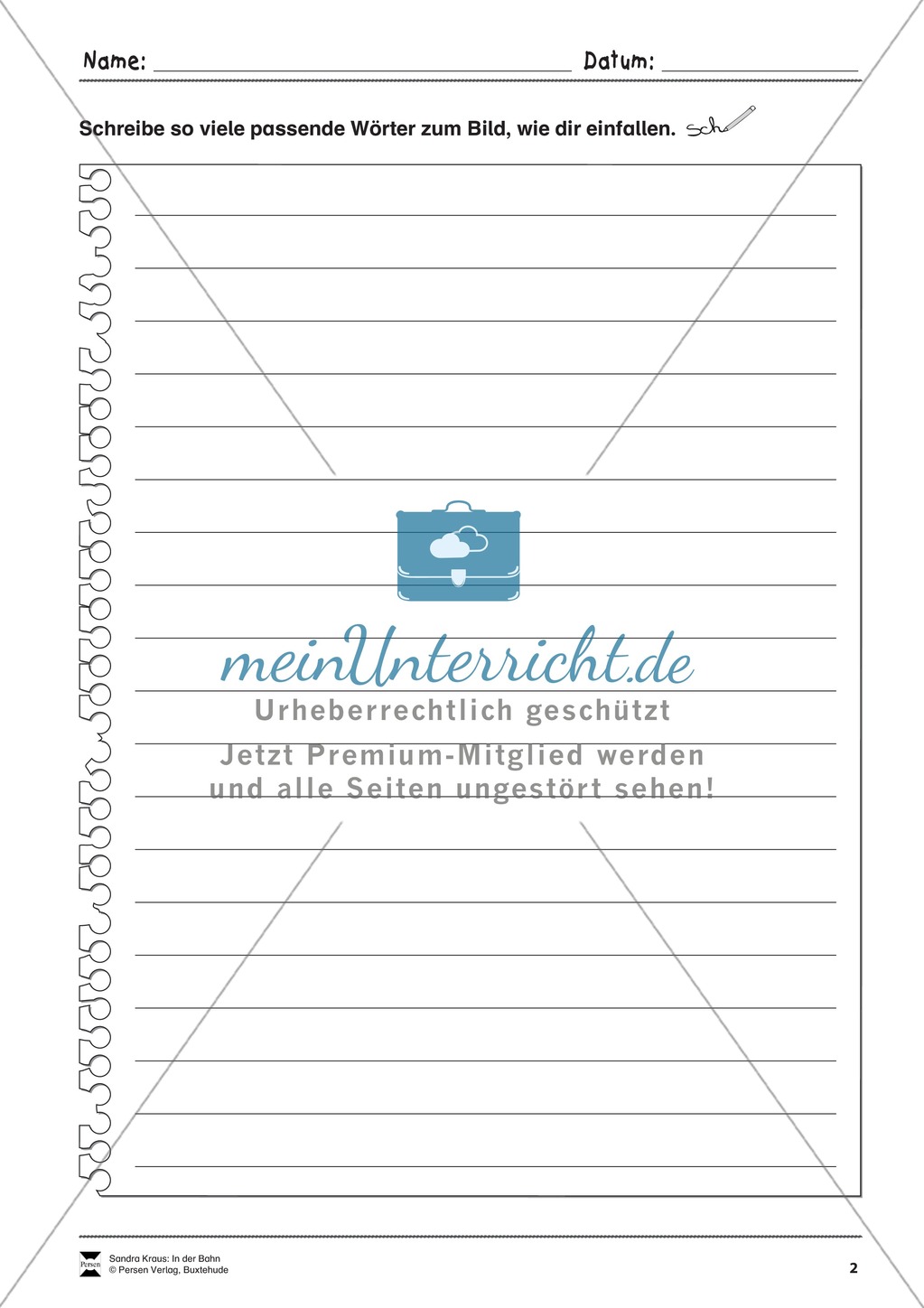 Sehen und Beschreiben - Bildergeschichten zum Thema