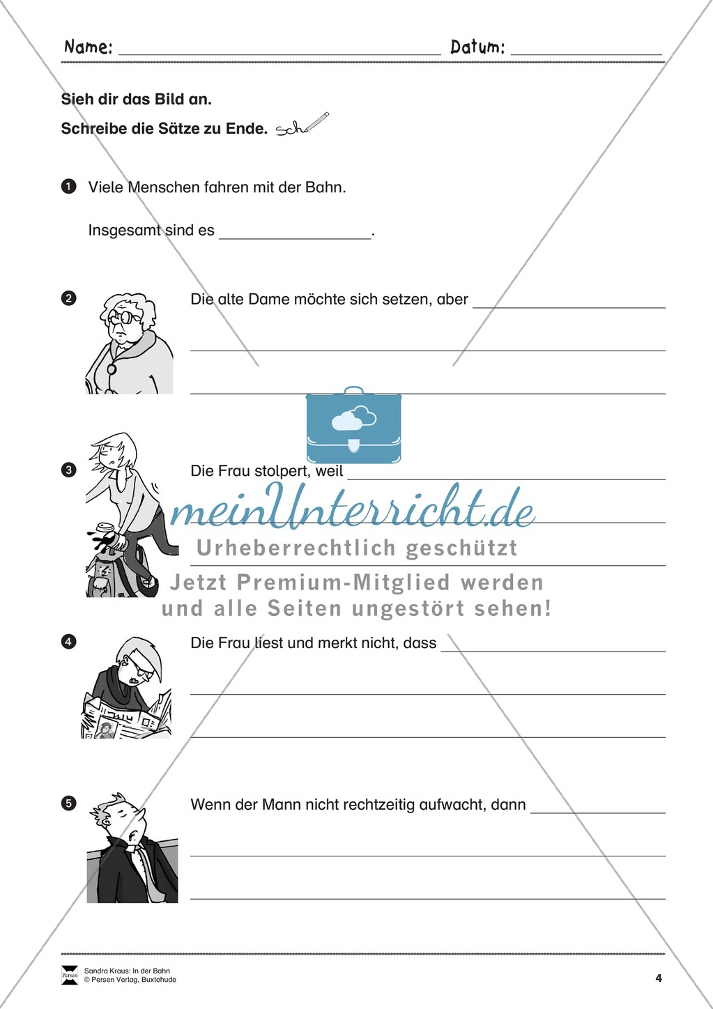 Sehen und Beschreiben - Bildergeschichten zum Thema