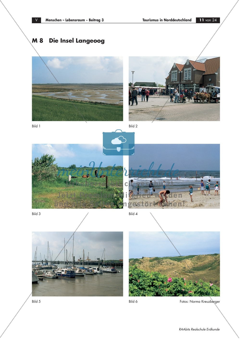 Tourismus in Norddeutschland - am Beispiel Langeoog: Die Landschaftsformen einer Düneninsel Preview 5