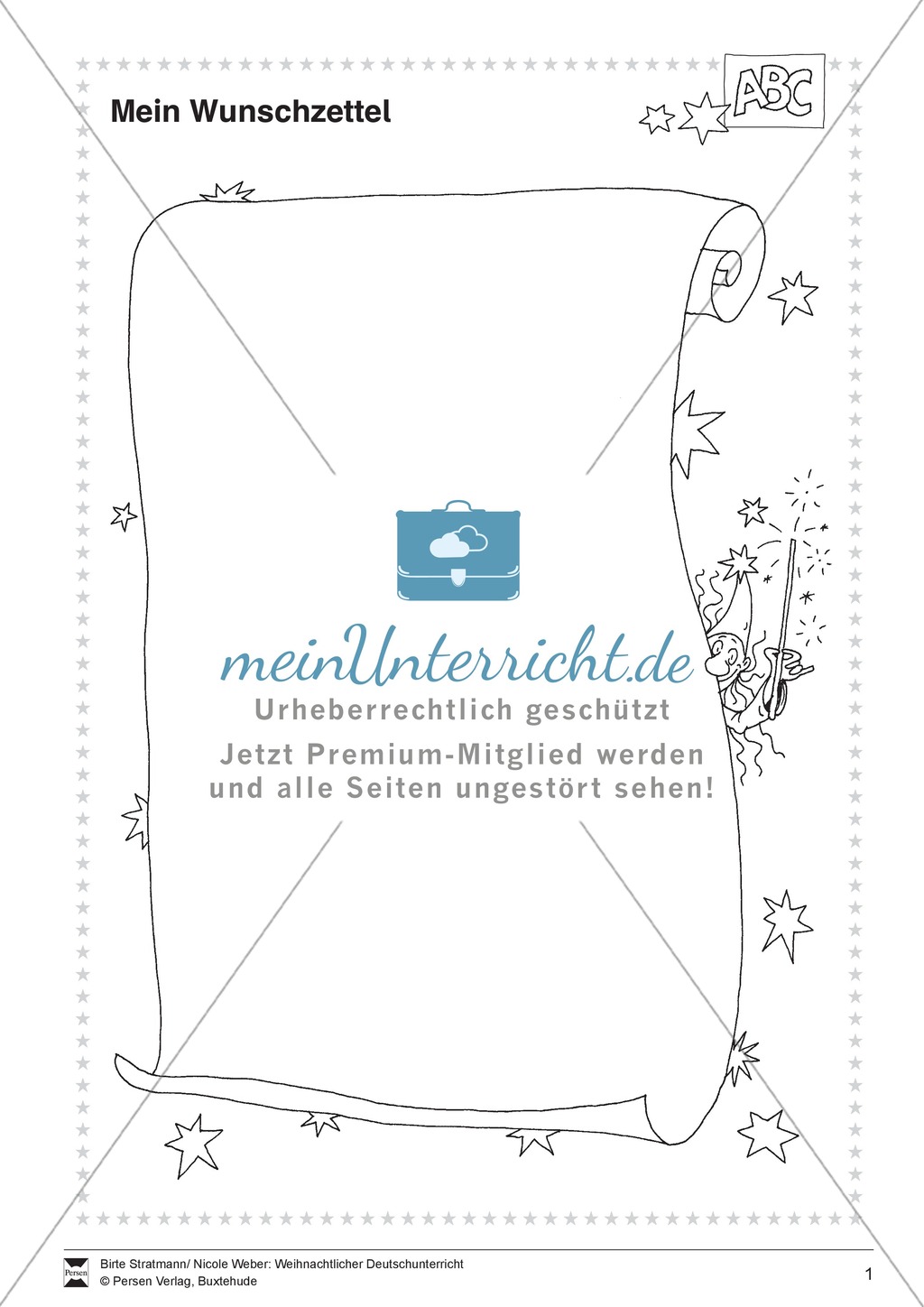 Einen Weihnachts-Wunschzettel schreiben Preview 1