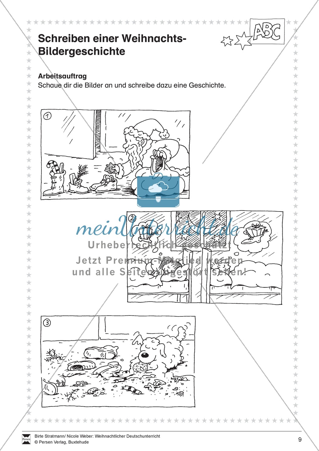Eine Weihnachts-Bildergeschichte schreiben Preview 1
