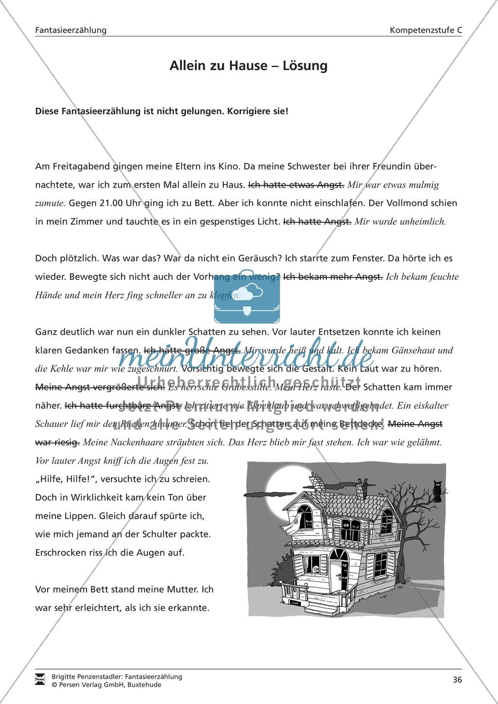 Eine fehlerhafte Fantasieerzählung korrigieren: Kompetenzstufe C Preview 2