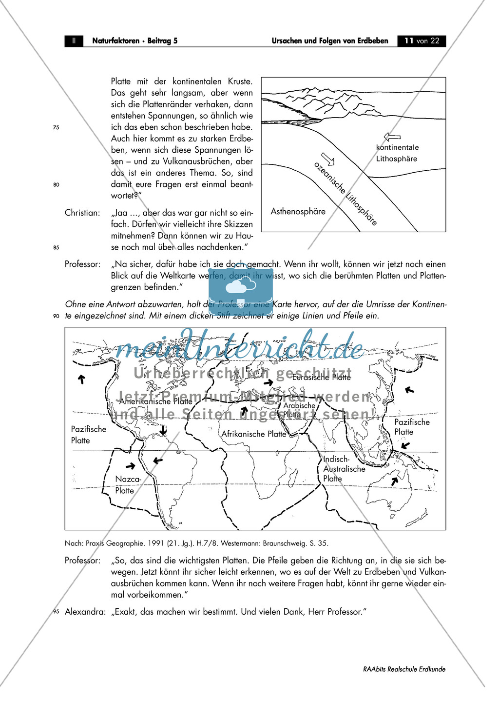 Erdbeben: Ursache endogener Vorgänge + Schalenaufbau der Erde Preview 3