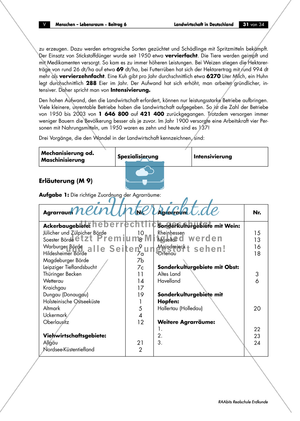 Landwirtschaft in Deutschland: Agrarräume Preview 3