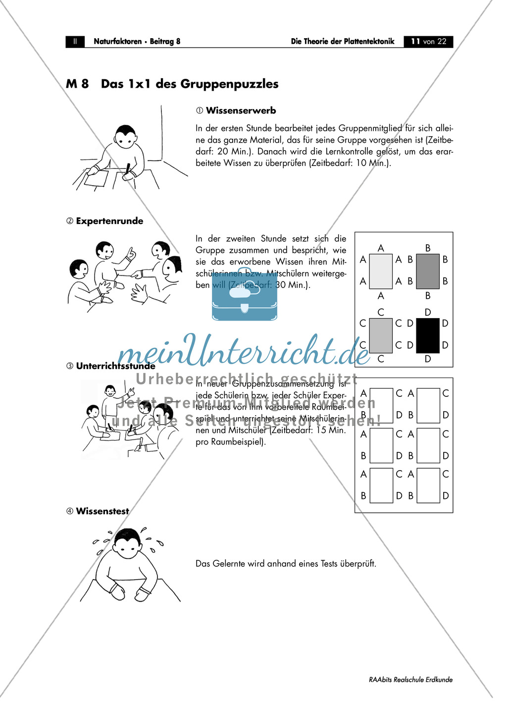 Plattentektonik: Raumbeispiele anhand von Gruppenarbeit Preview 2