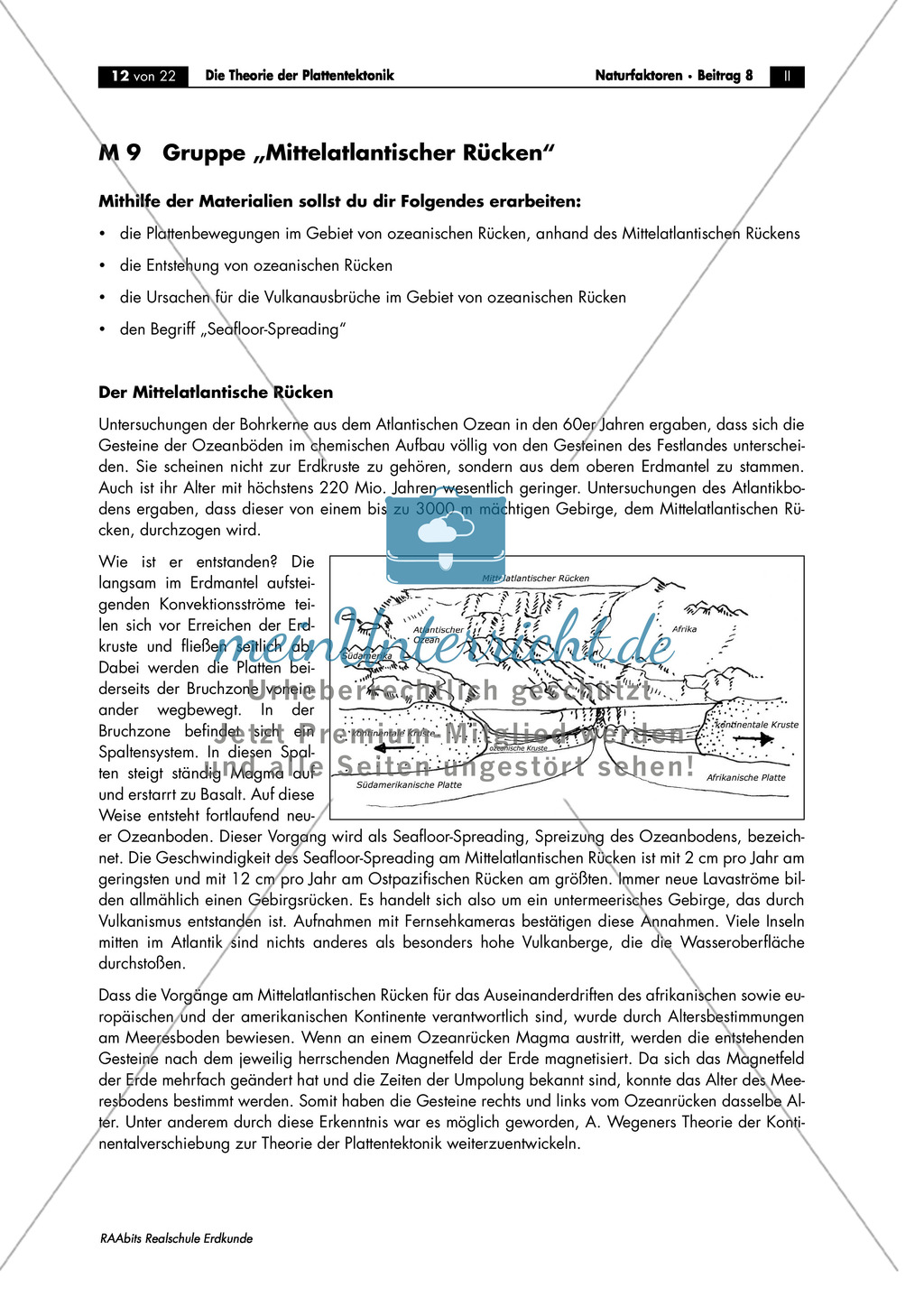 Plattentektonik anhand von Raumbeispielen: Mittelatlantischer Rücken Preview 1