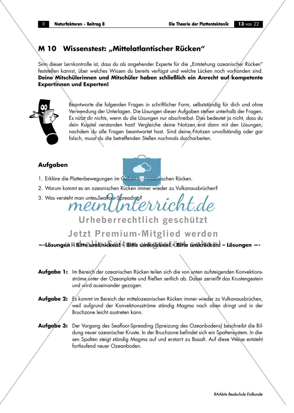 Plattentektonik anhand von Raumbeispielen: Mittelatlantischer Rücken Preview 2