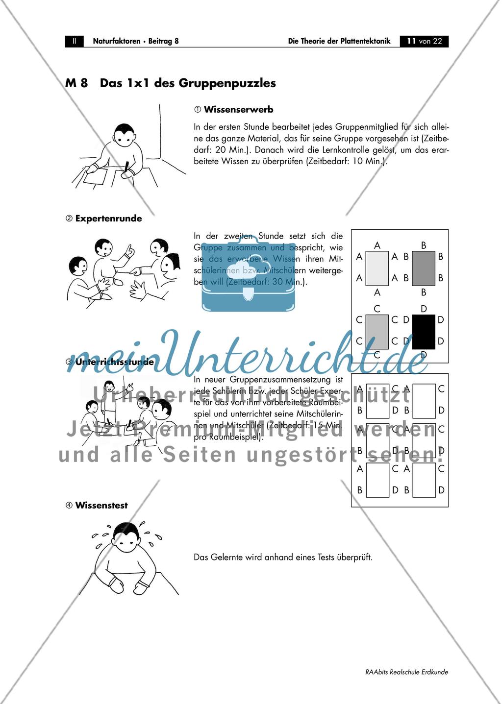 „Eine Übersicht über die verschiedenen Typen von Plattengrenzen an charakteristischen Raumbeispielen“ Preview 2